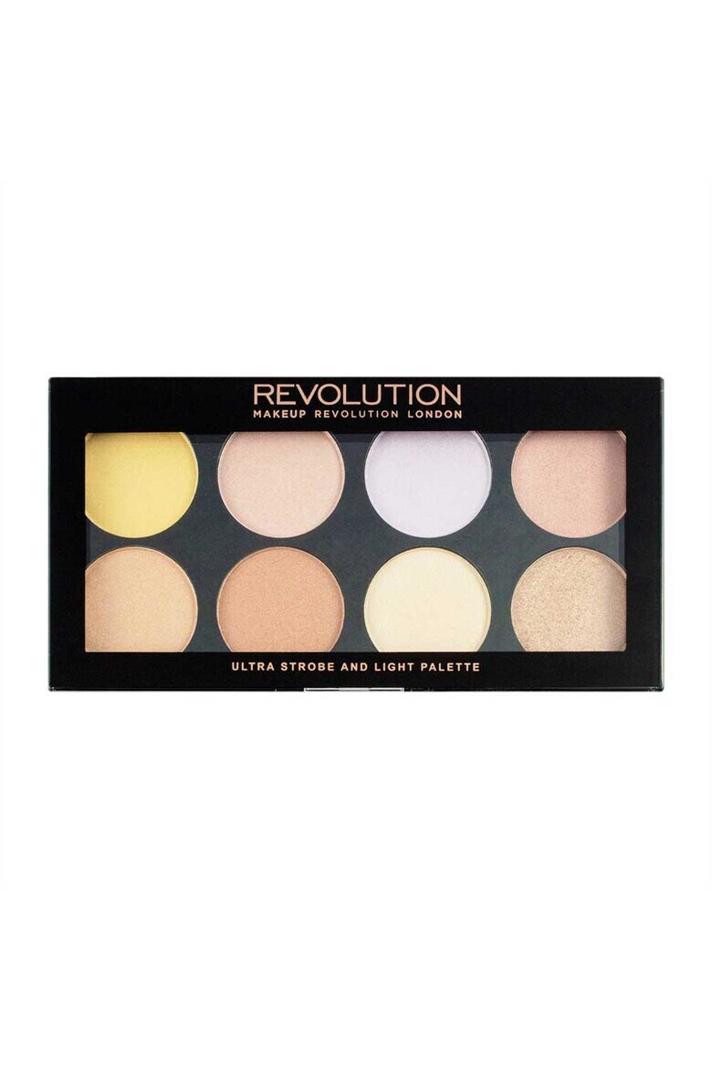 Makeup Revolution Paleta cu 8 Iluminatoare Pudra Ultra Strobe and Light Palette 12g - Pled.ro