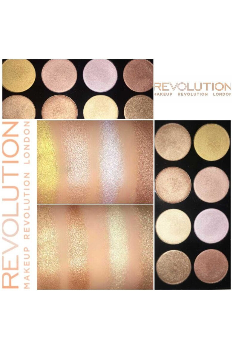 Makeup Revolution Paleta cu 8 Iluminatoare Pudra Ultra Strobe and Light Palette 12g - Pled.ro