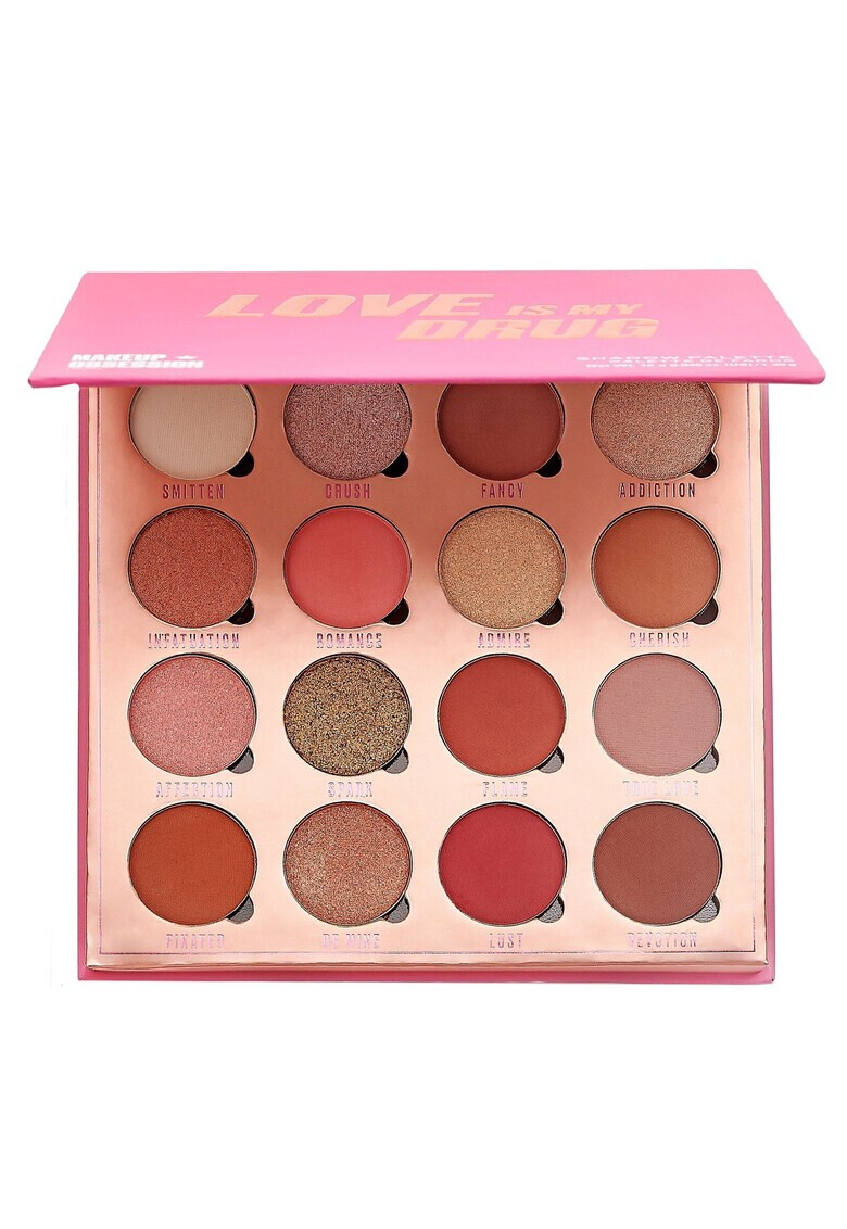 Makeup Revolution Paleta de farduri Obsession 16x 1.3 g - Pled.ro