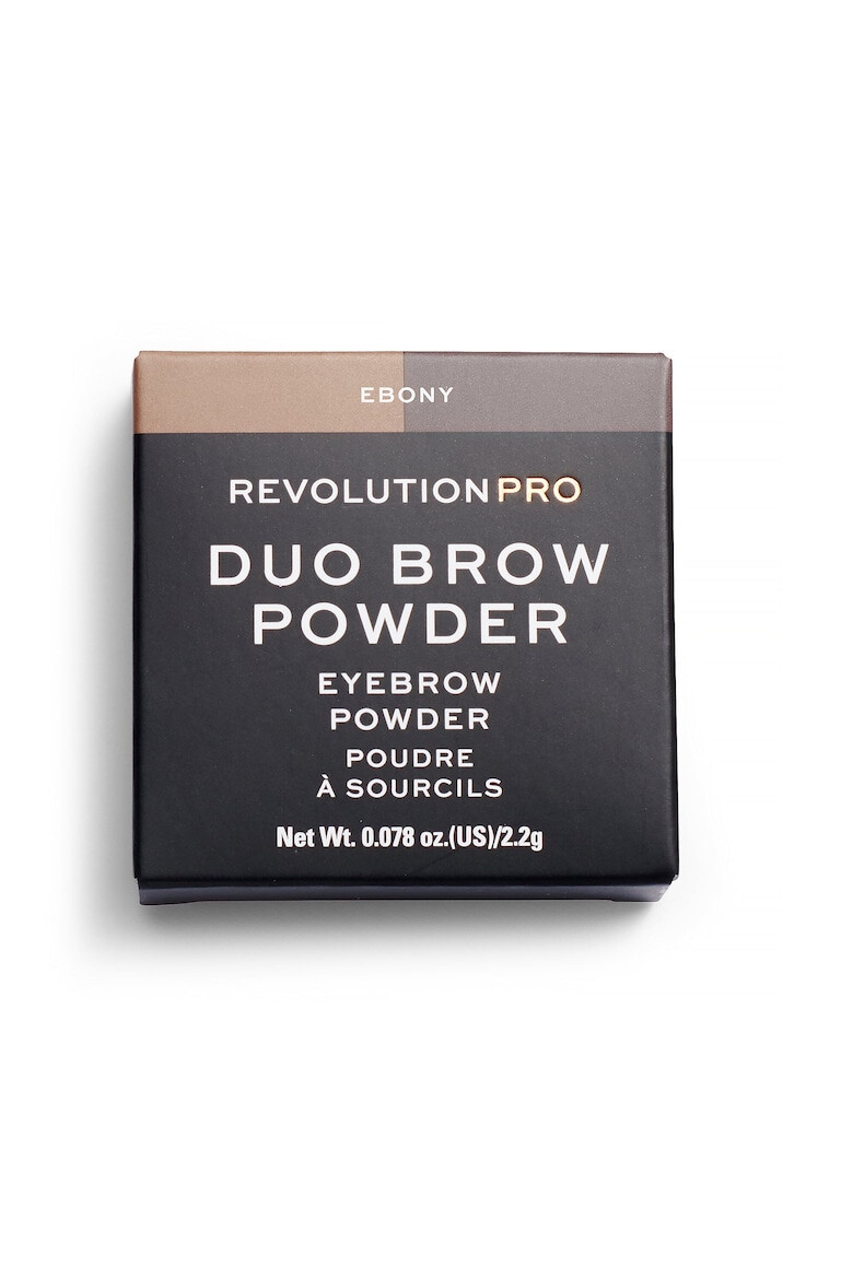 Makeup Revolution Pudra pentru sprancene Revolution PRO Duo Ebony 22 g - Pled.ro