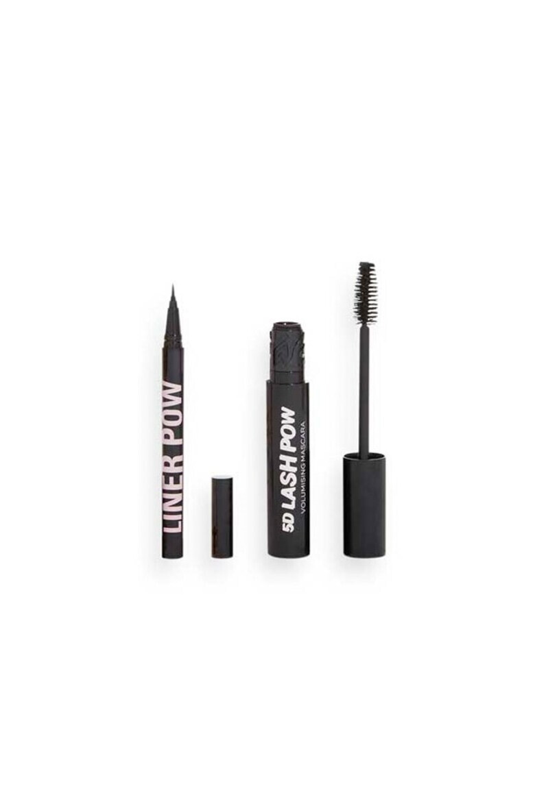 Makeup Revolution Set de machiaj Lash Pow Eye Duo Mascara 5D Lash Pow Eyeliner Eyeliner Pow - Pled.ro