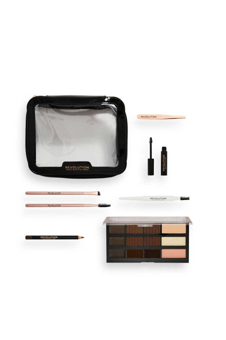 Makeup Revolution Set ingrijire sprancene Everything Brow 8 bucati - Pled.ro