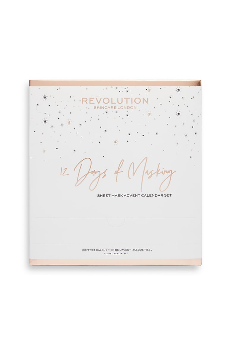 Makeup Revolution Set Masca de fata Skincare 12 Days of Masking Advent Calendar - Pled.ro