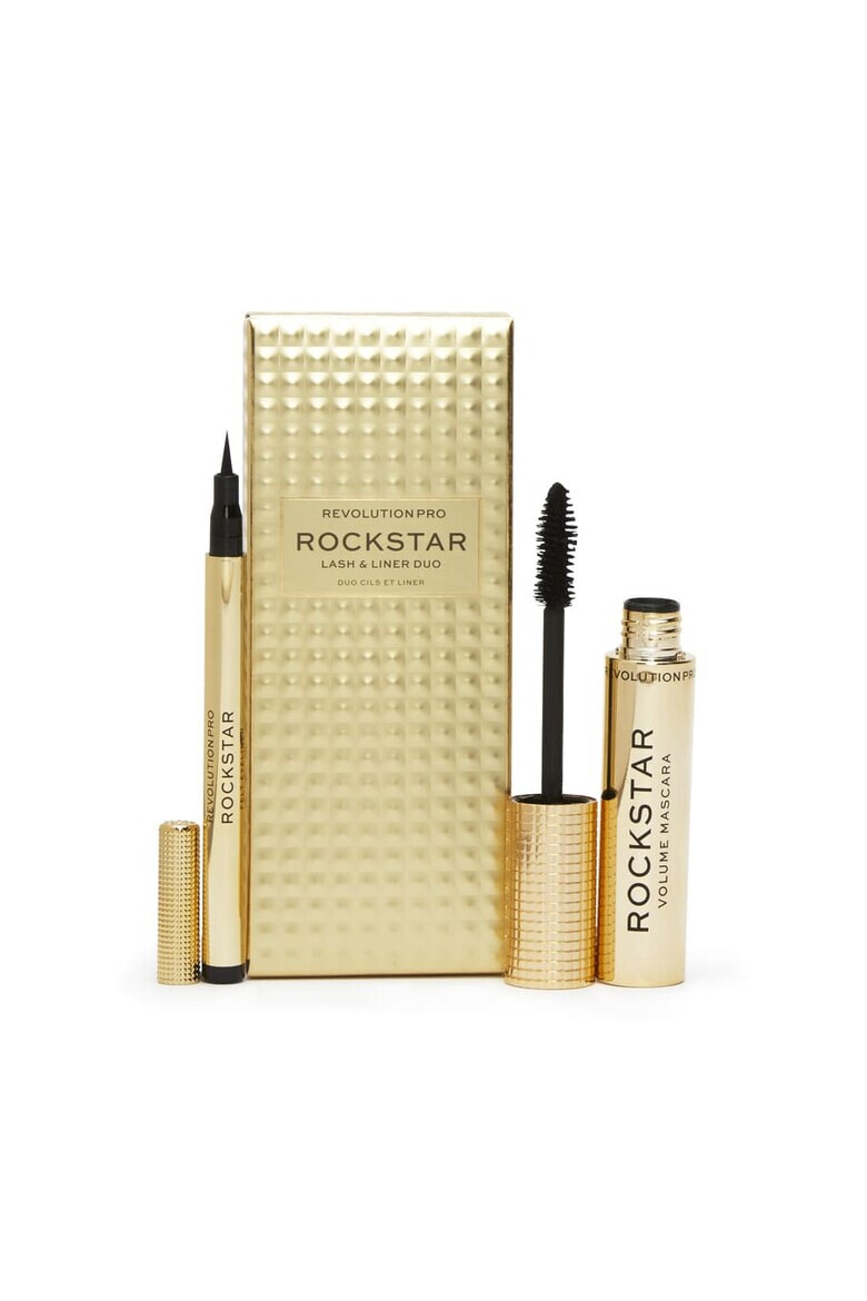 Makeup Revolution Set Rockstar Eye Duo Mascara Black 8 ml Tus de ochi 2 ml - Pled.ro