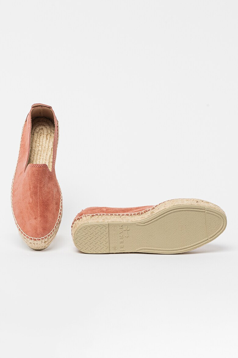 Manebi Espadrile flatform de piele intoarsa - Pled.ro