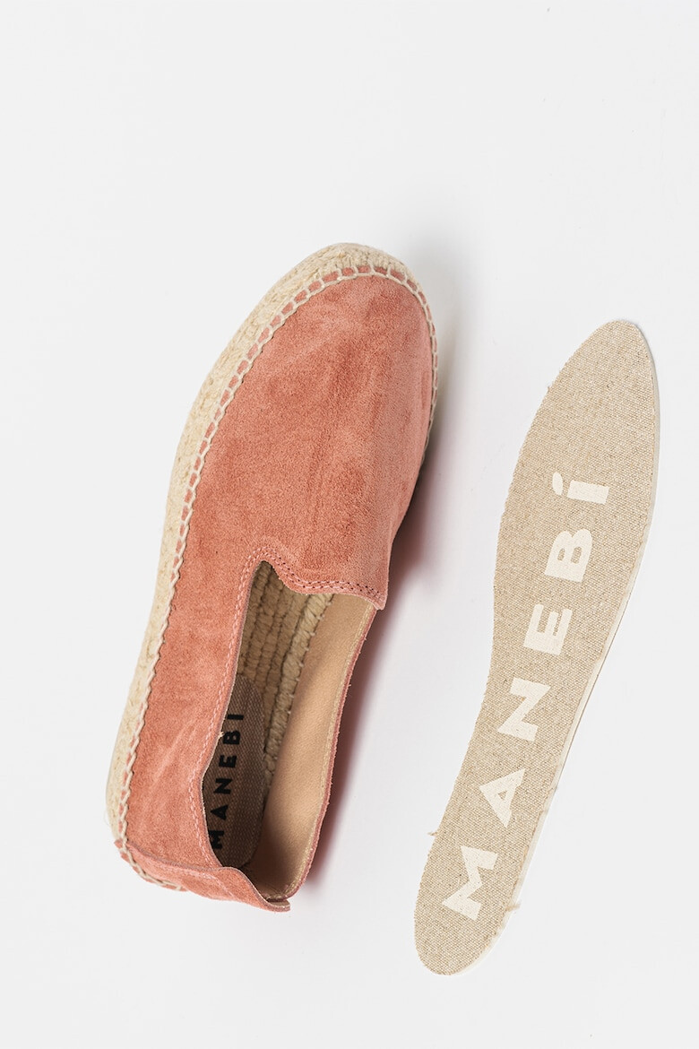 Manebi Espadrile flatform de piele intoarsa - Pled.ro