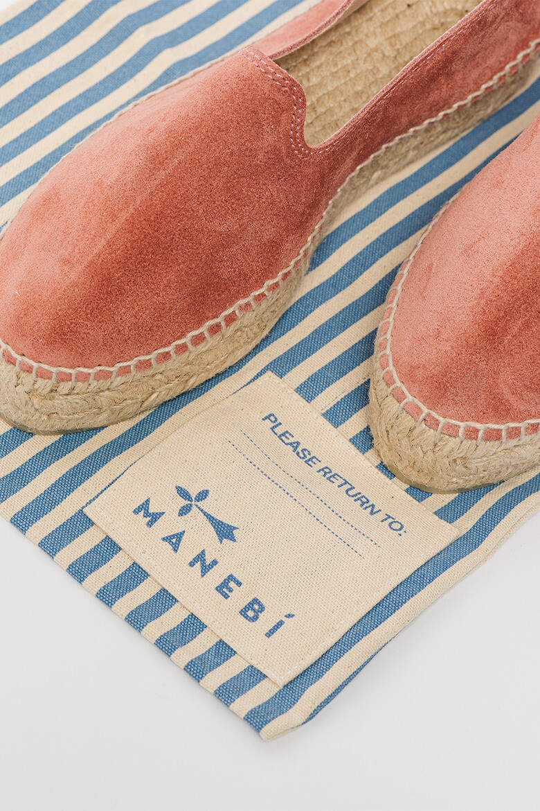 Manebi Espadrile flatform de piele intoarsa - Pled.ro