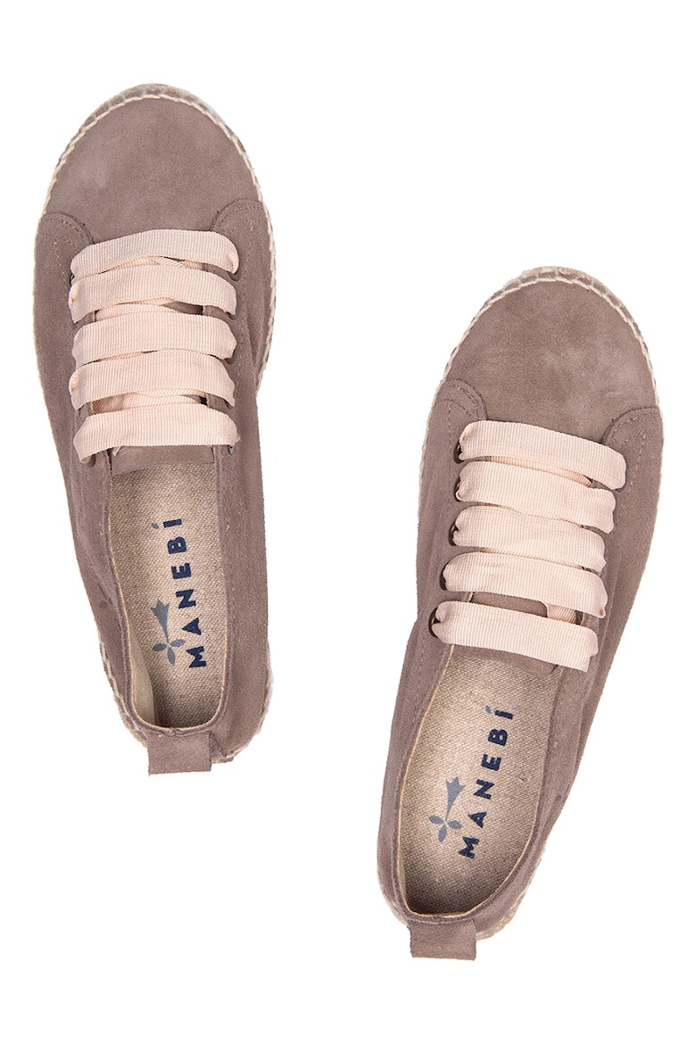 Manebi Pantofi sport tip espadrile de piele intoarsa Hamptons - Pled.ro