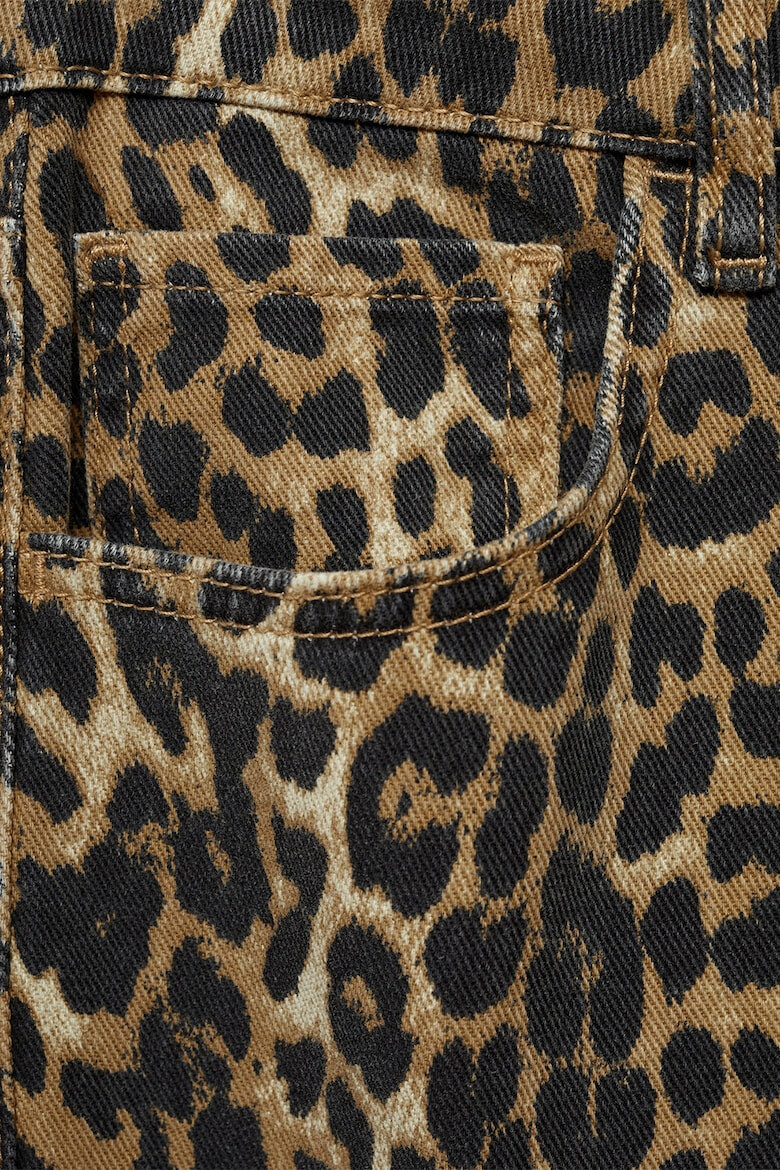 Mango Blugi ampli cu animal print Leo - Pled.ro