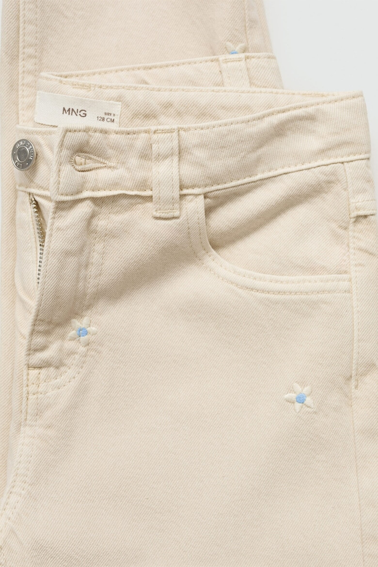 Mango Blugi cu broderie Daisy - Pled.ro