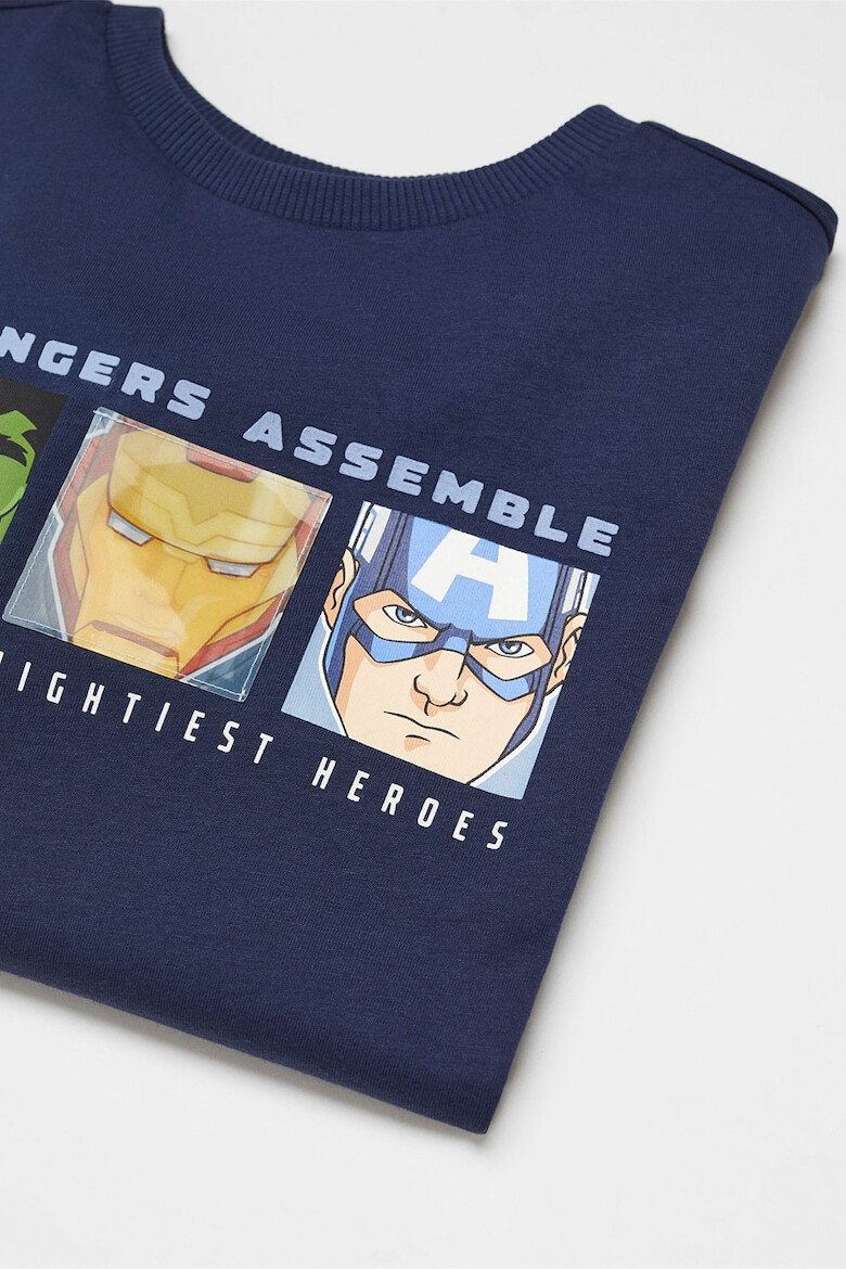 Mango Bluza cu imprimeu Avengers - Pled.ro