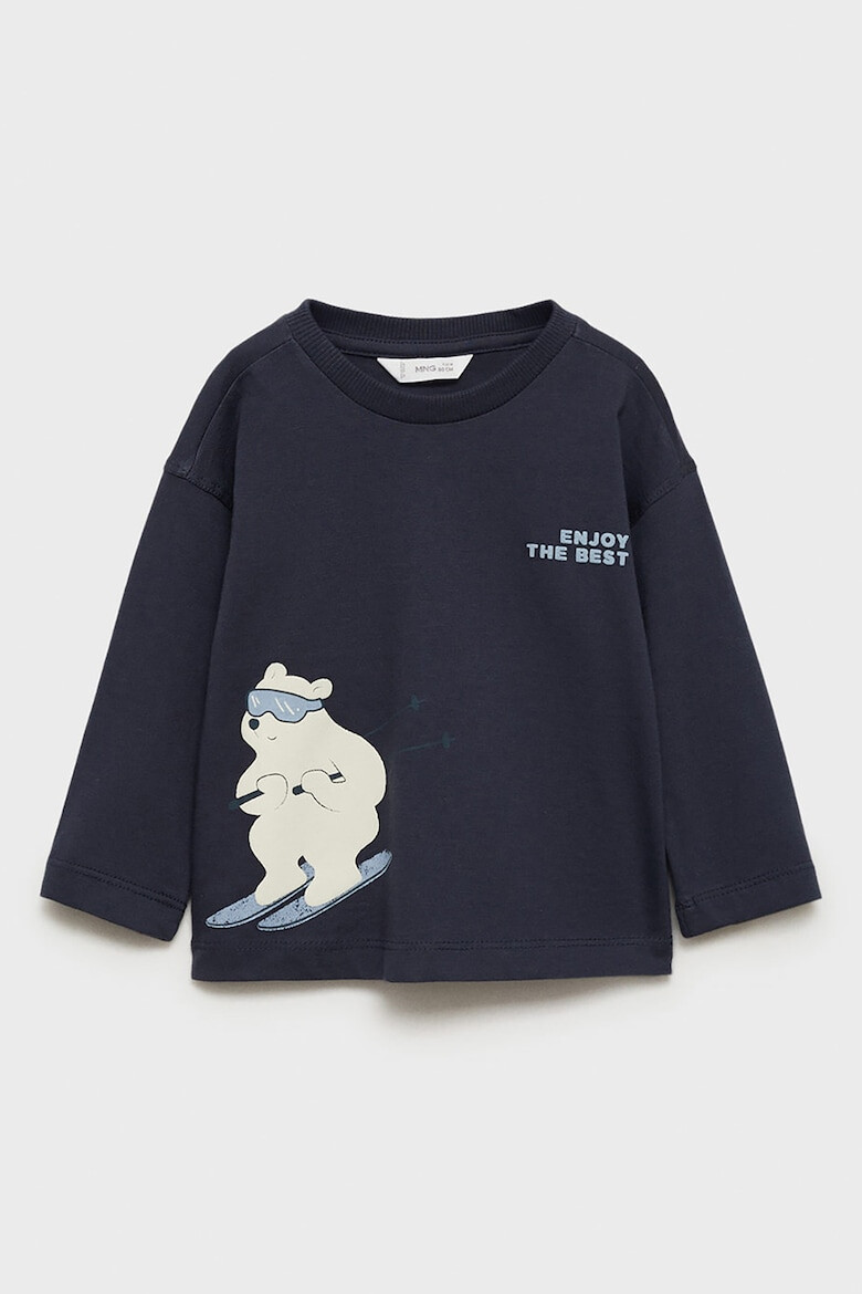 Mango Bluza cu imprimeu grafic Skibear - Pled.ro