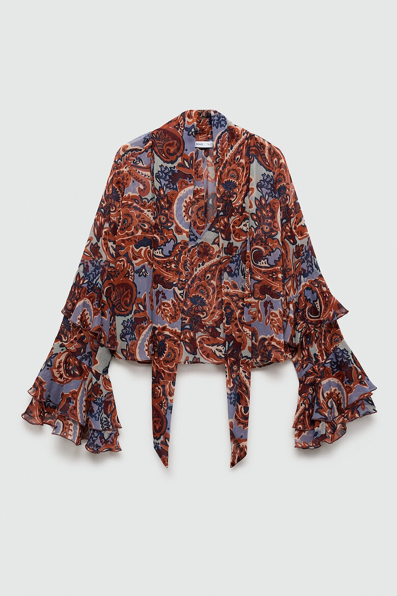 Mango Bluza cu imprimeu paisley si volane - Pled.ro