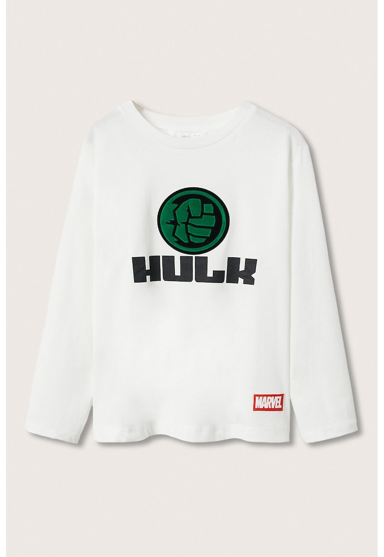 Mango Bluza de bumbac cu Hulk Fist - Pled.ro