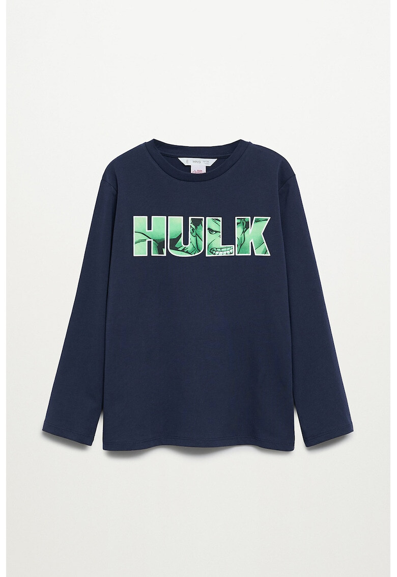 Mango Bluza de bumbac cu imprimeu Hulk - Pled.ro