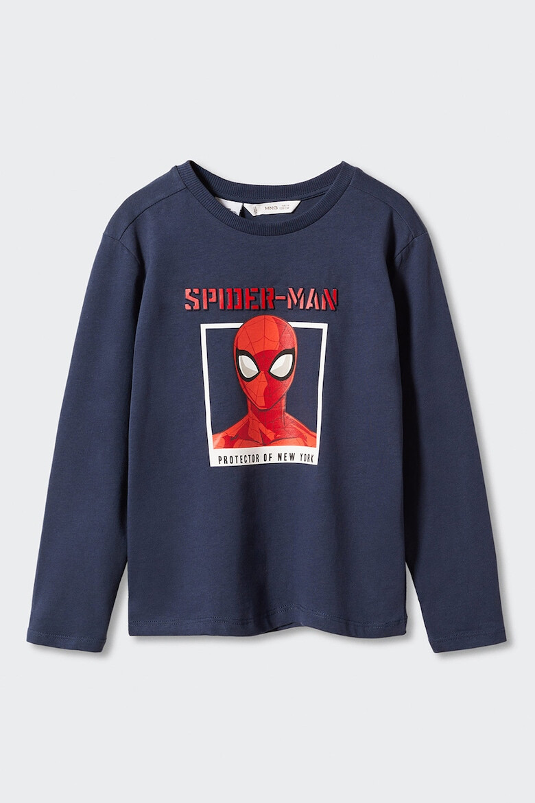 Mango Bluza de bumbac cu model Spider-Man Protect - Pled.ro