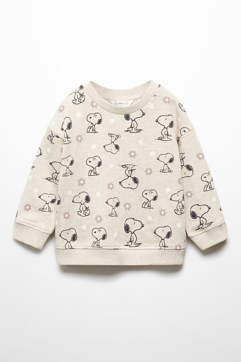 Mango Bluza de trening de bumbac cu Snoopy - Pled.ro