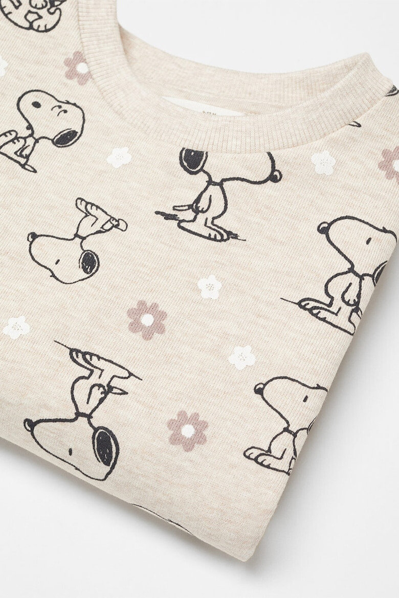 Mango Bluza de trening de bumbac cu Snoopy - Pled.ro