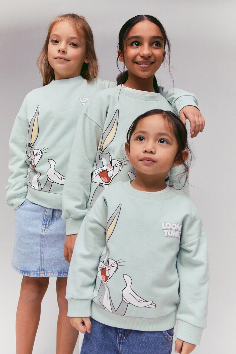 Mango Bluza sport cu imprimeu Bugs Bunny - Pled.ro