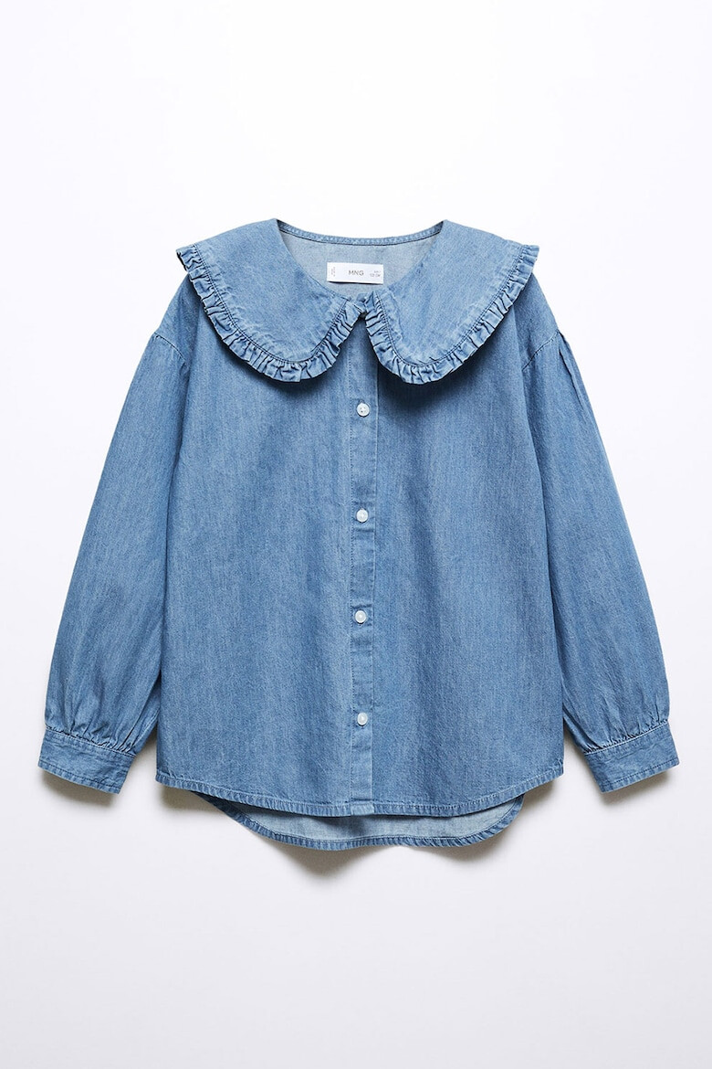 Mango Camasa din chambray cu guler Peter Pan Andrea - Pled.ro