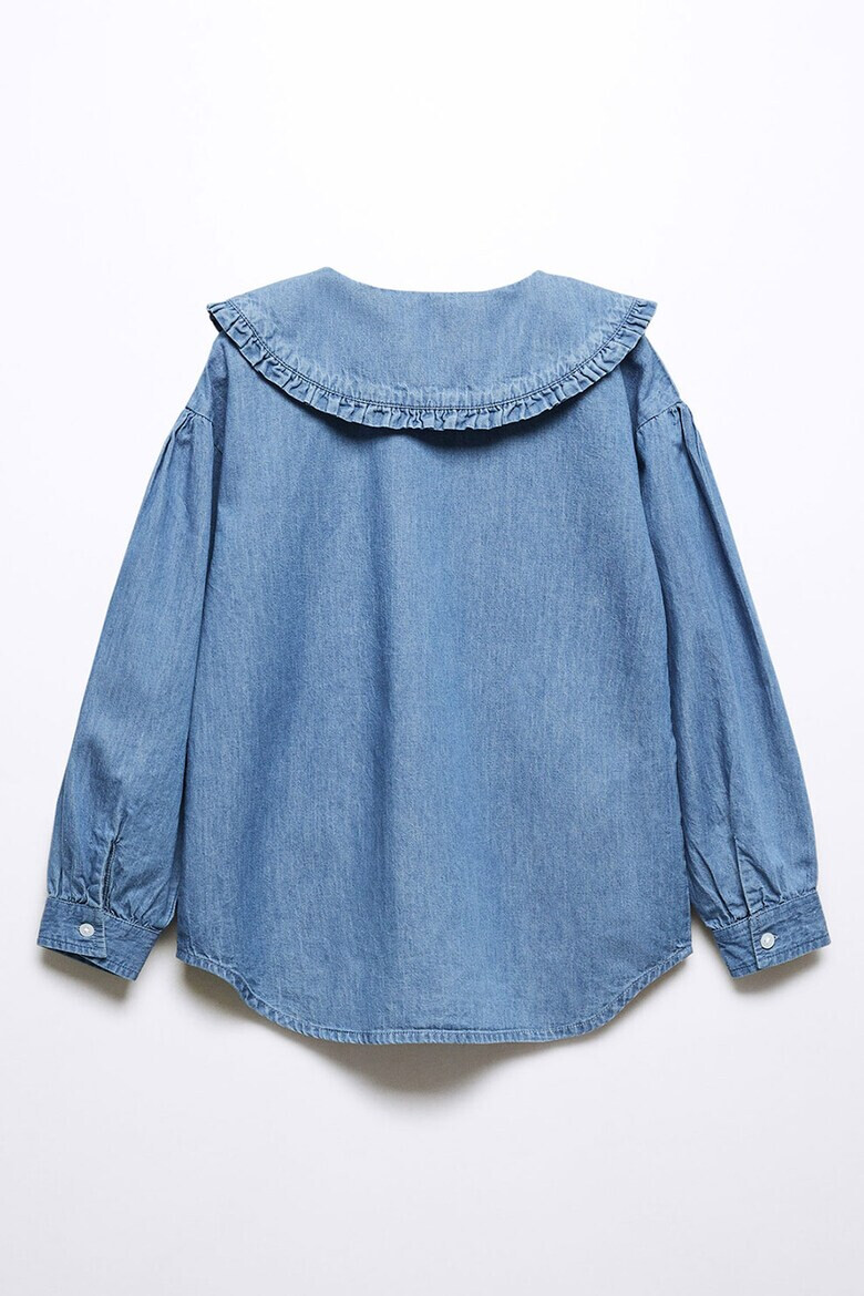 Mango Camasa din chambray cu guler Peter Pan Andrea - Pled.ro