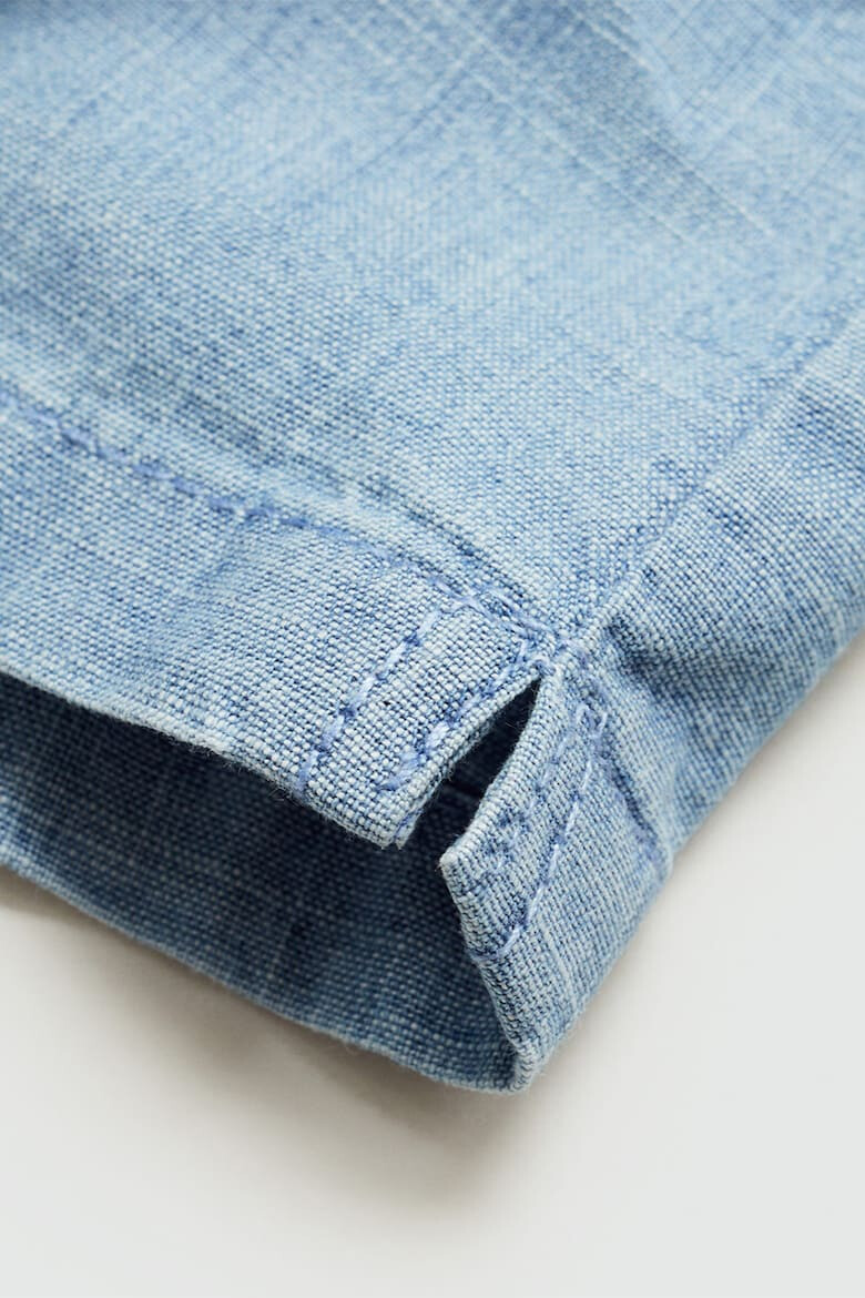 Mango Camasa din denim cu guler rotund Greco - Pled.ro