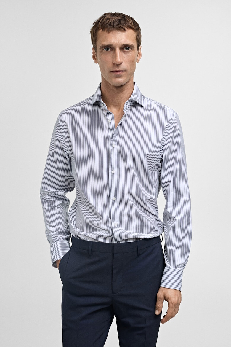 Mango Camasa slim fit de bumbac - Pled.ro