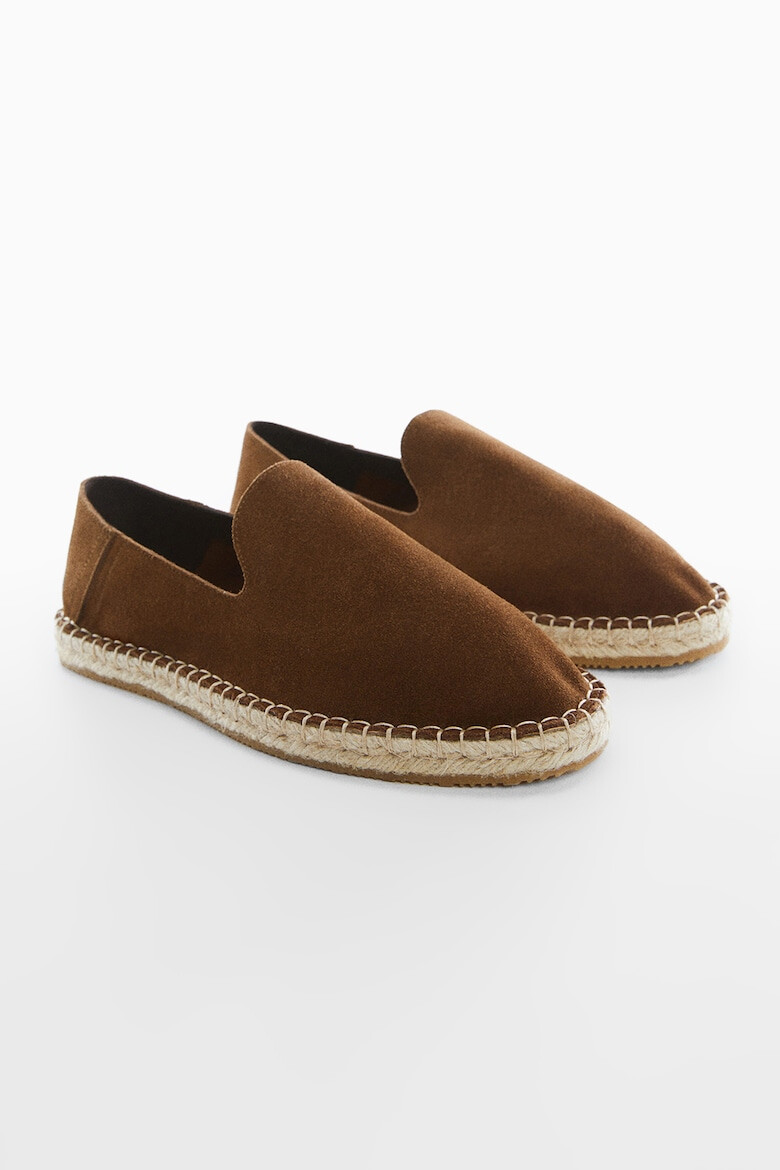 Mango Espadrile din piele intoarsa Yute - Pled.ro