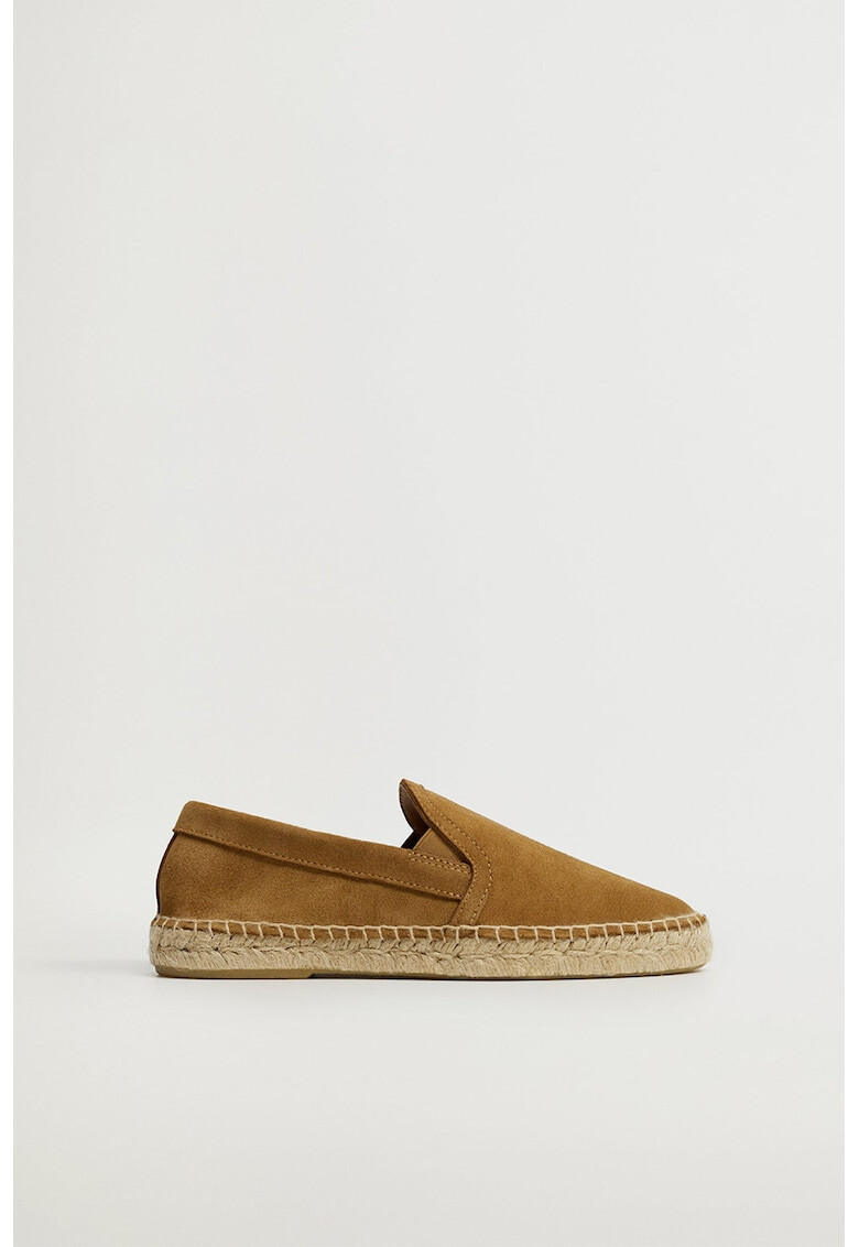 Mango Espadrile slip-on de piele intoarsa Slipon - Pled.ro