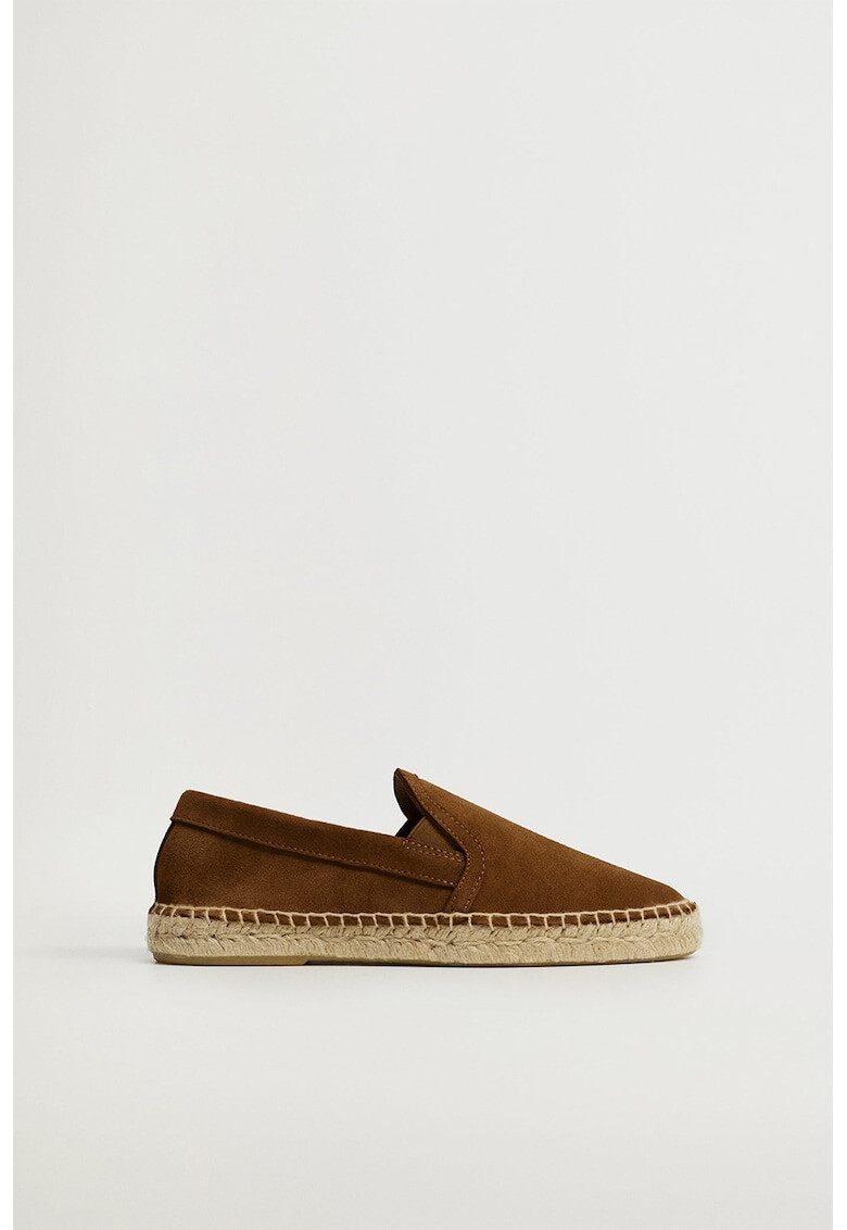 Mango Espadrile slip-on de piele intoarsa Slipon - Pled.ro