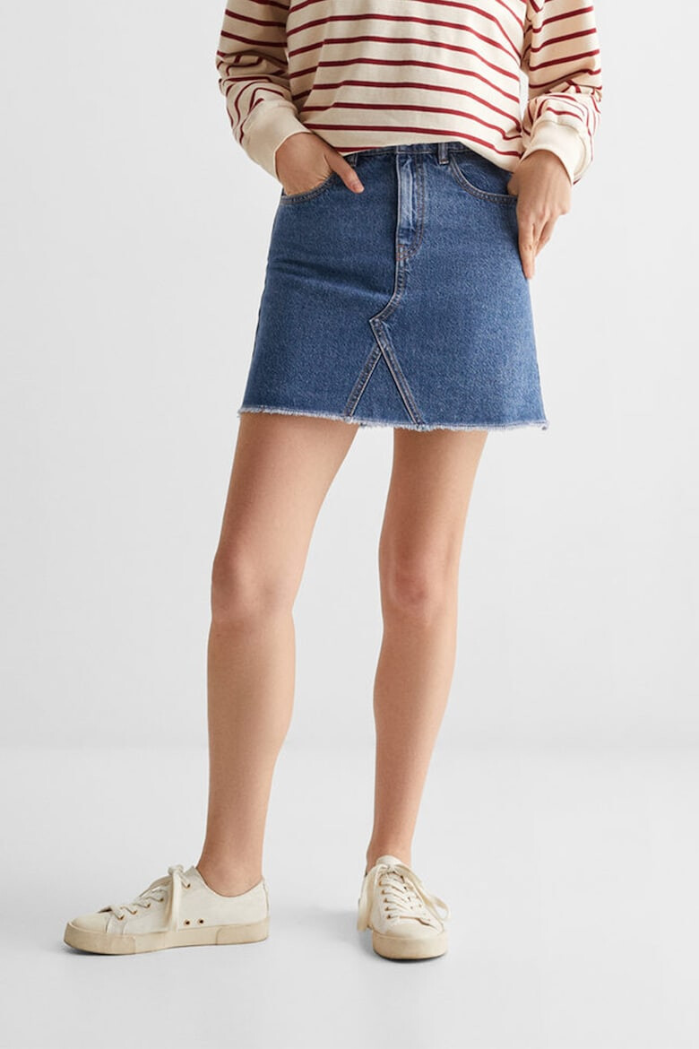 Mango Fusta de denim Row - Pled.ro