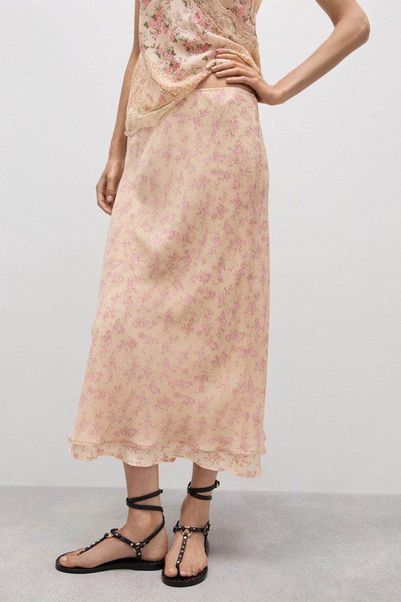 Mango Fusta maxi cu model floral Laila - Pled.ro