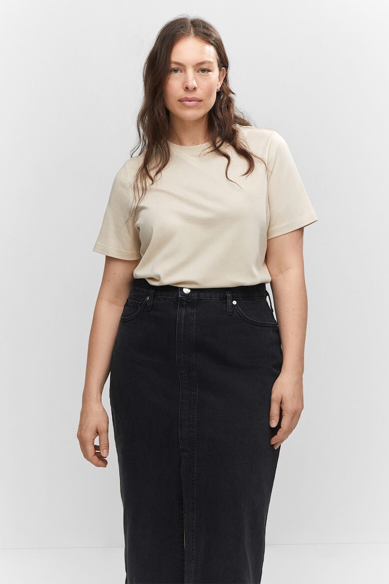 Mango Fusta midi de denim Soleil - Pled.ro