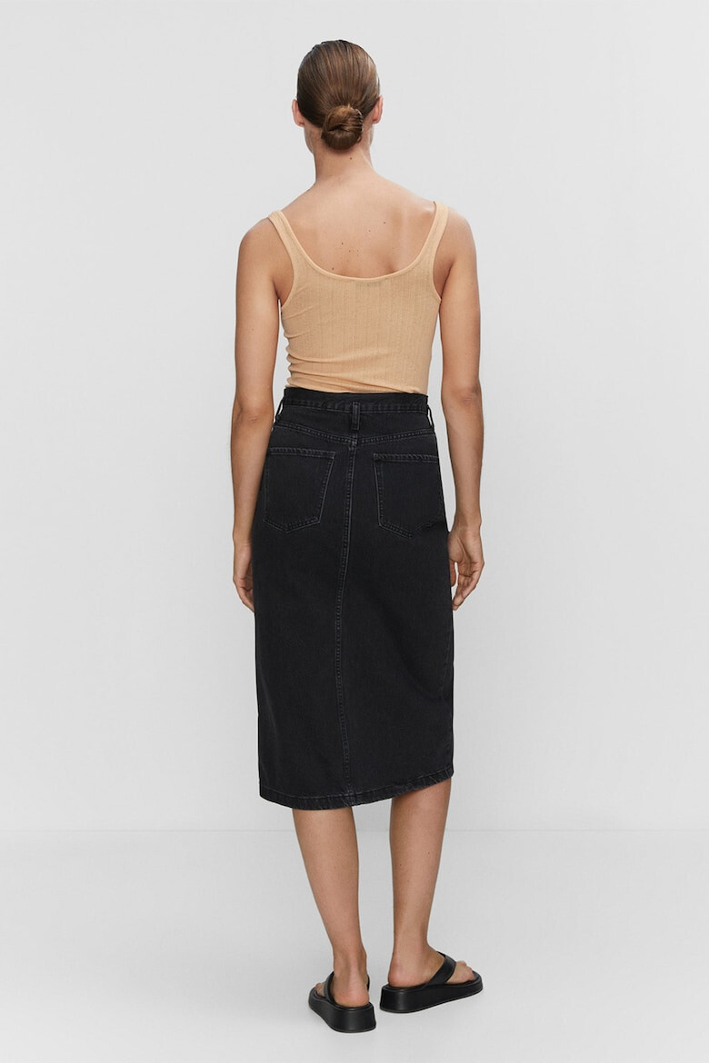 Mango Fusta midi de denim Soleil - Pled.ro