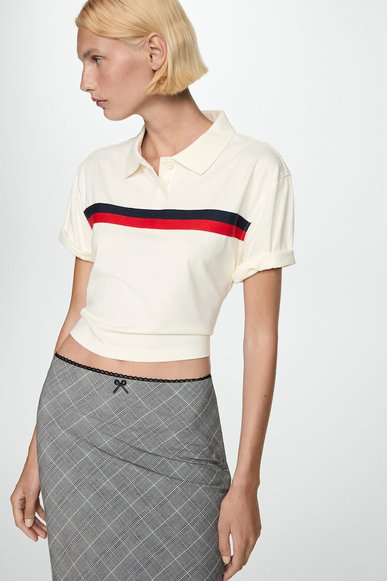 Mango Fusta mini cu model geometric - Pled.ro