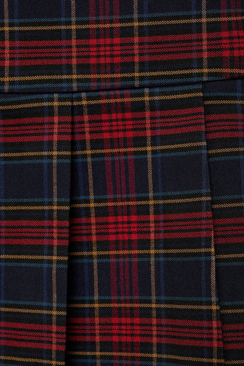 Mango Fusta plisata cu imprimeu tartan - Pled.ro