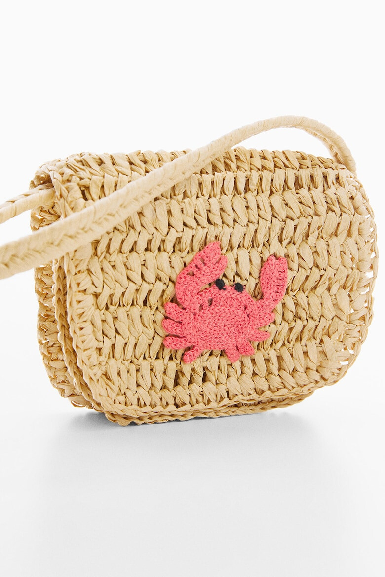 Mango Geanta crossbody cu detaliu brodat Crab - Pled.ro