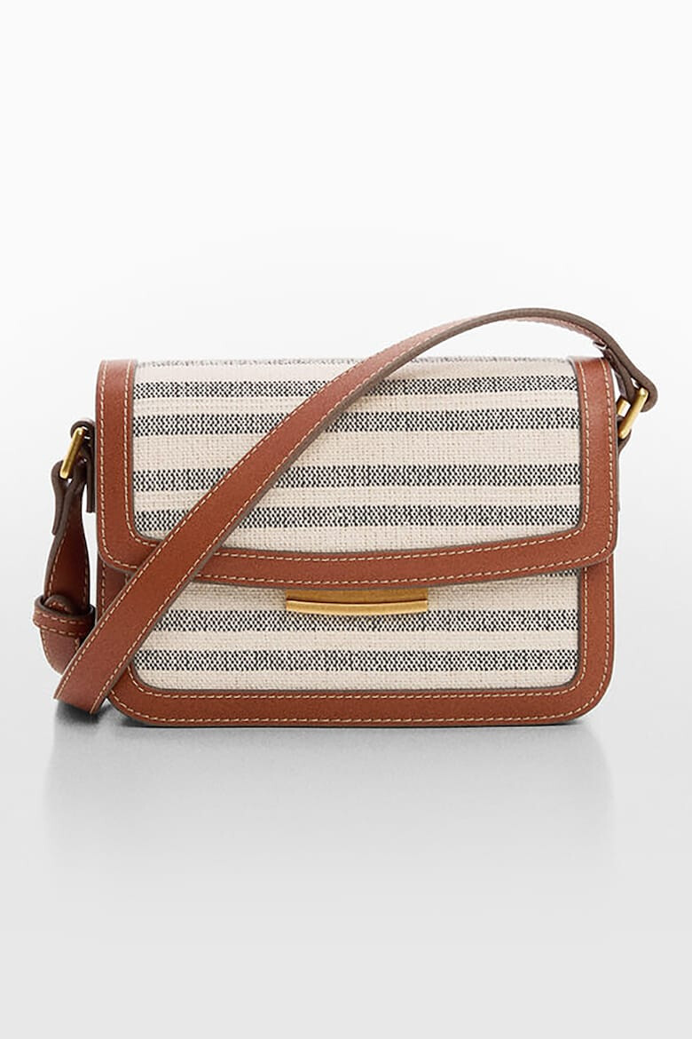 Mango Geanta crossbody cu dungi - Pled.ro