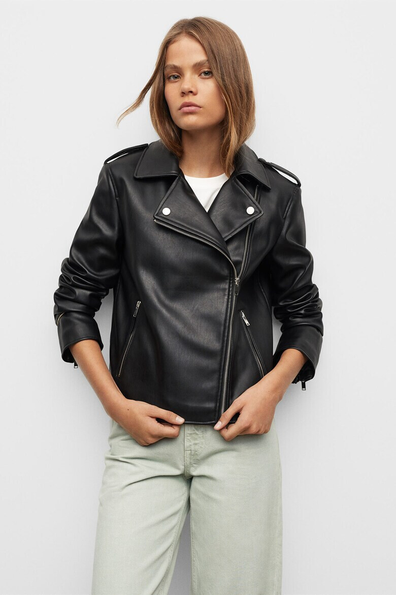 Mango Jacheta biker de piele ecologica Perfecto - Pled.ro