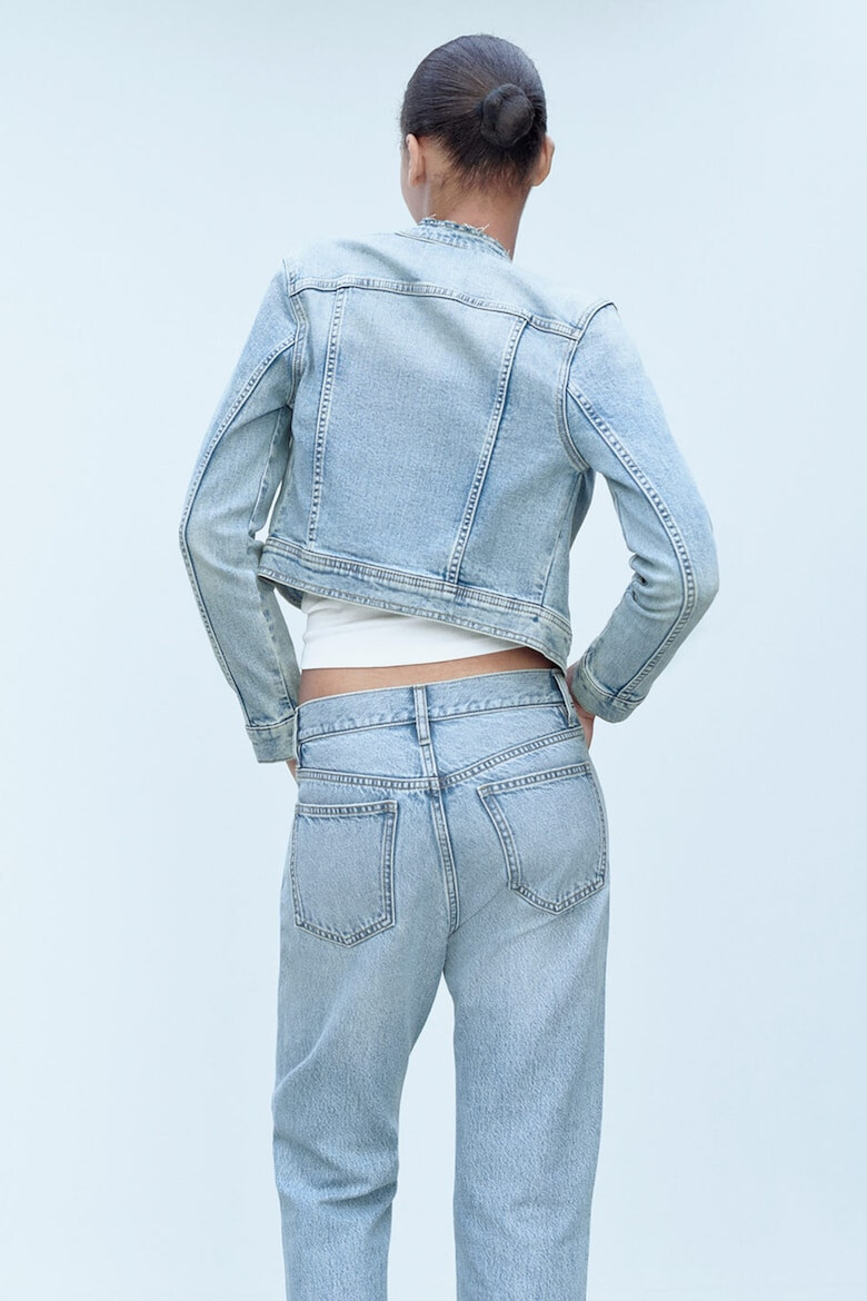 Mango Jacheta crop de denim Candela - Pled.ro