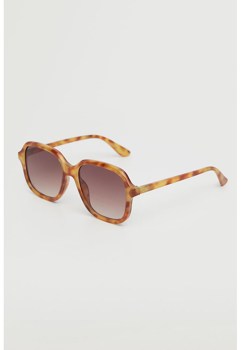 Mango Ochelari de soare patrati cu model tortoise Sofi - Pled.ro