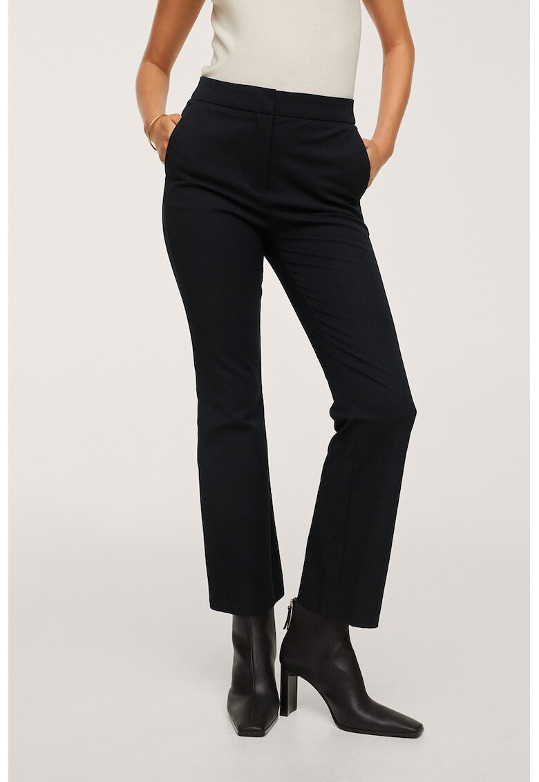 Mango Pantaloni bootcut cu talie inalta - Pled.ro