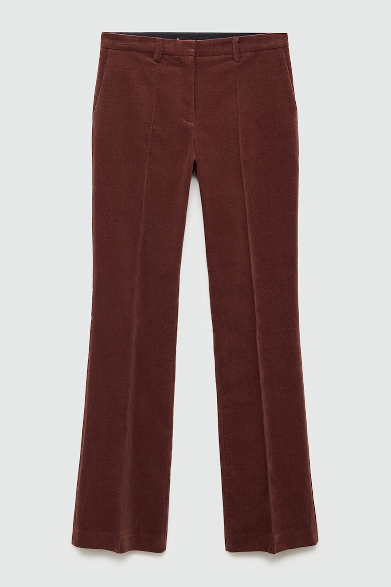 Mango Pantaloni bootcut din bumbac Velveton - Pled.ro