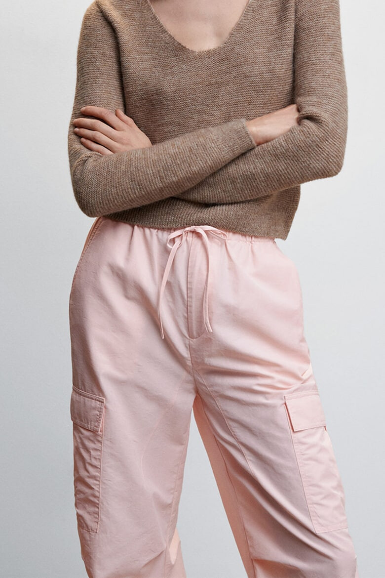 Mango Pantaloni cargo cu terminatii elastice Joanne - Pled.ro