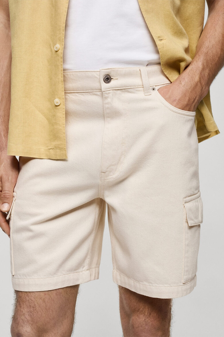 Mango Pantaloni cargo de denim Mil - Pled.ro