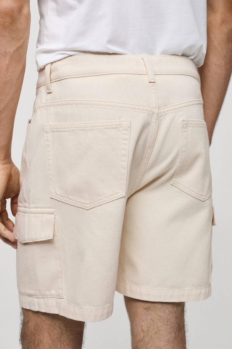 Mango Pantaloni cargo de denim Mil - Pled.ro