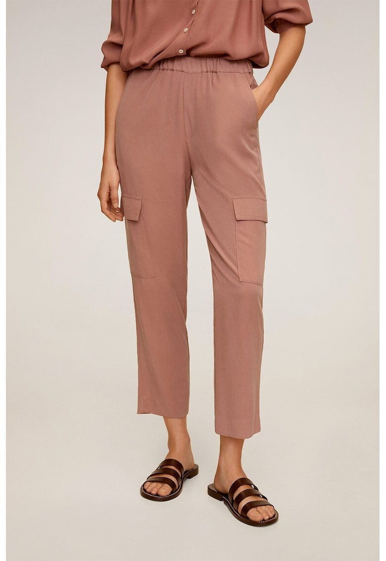 Mango Pantaloni cargo din modal Saty - Pled.ro