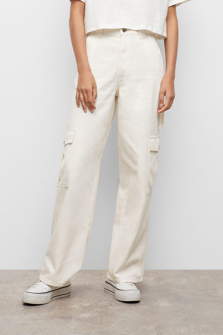 Mango Pantaloni cargo drepti Cargotg - Pled.ro