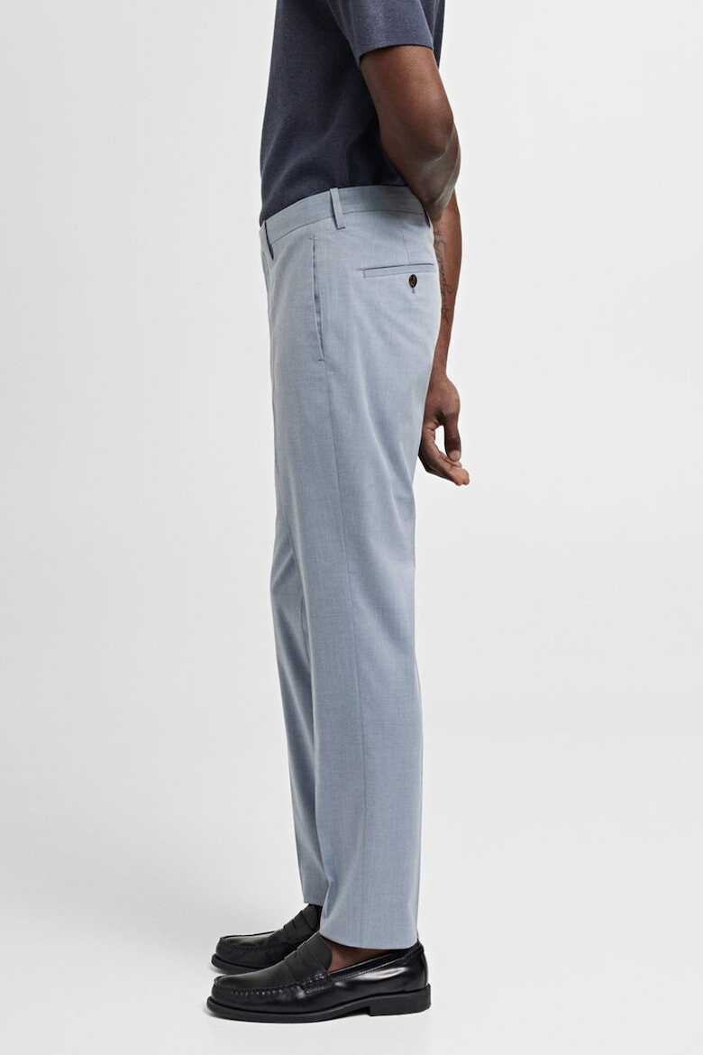 Mango Pantaloni conici slim fit Paris - Pled.ro