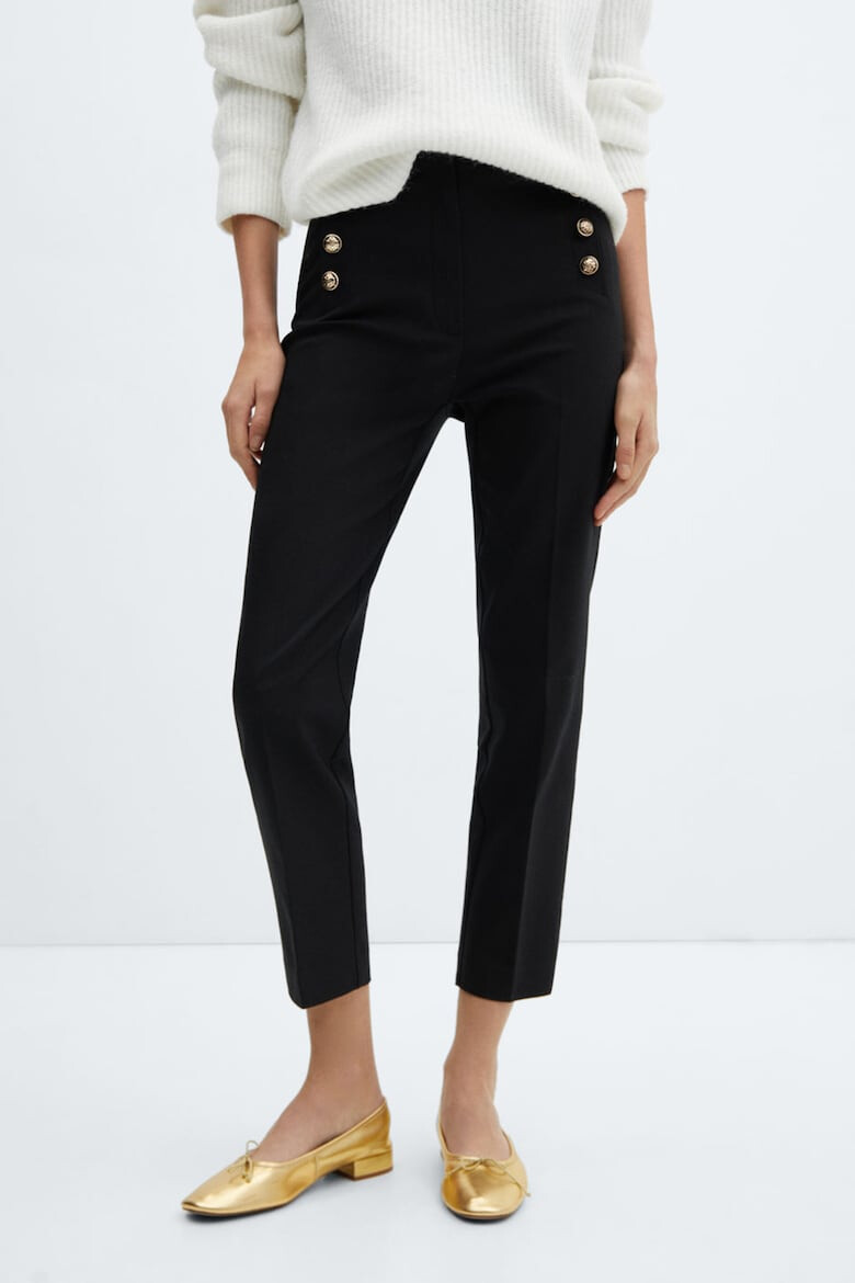 Mango Pantaloni crop Botones - Pled.ro